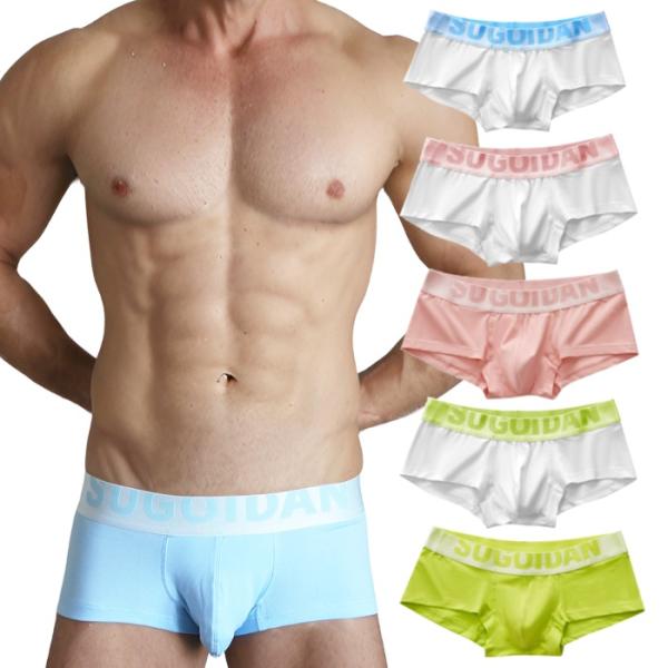 ボクサーパンツ メンズ ローライズボクサーパンツ パステルカラー綿・コットン生地 彼氏プレゼント 男...