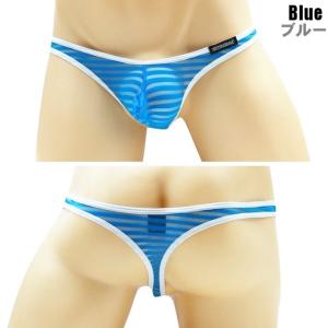Tバック メンズ シースルー メッシュ ローラ...の詳細画像2