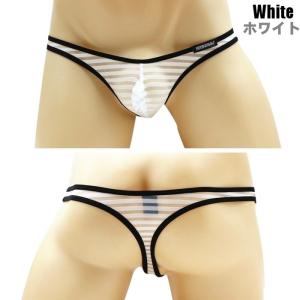 Tバック メンズ シースルー メッシュ ローラ...の詳細画像5