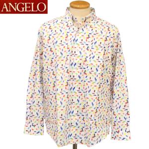 アンジェロ BDオープンシャツ 白LL 21-1103-04 ANGELO｜mensshop288