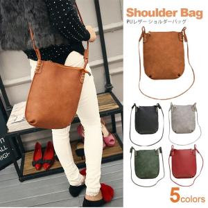ショルダーバッグ レディース 革 レザー ファスナー付 シンプルなデザインでどんなコーデにも合わせやすいおしゃれなバッグ! かわいい 鞄 軽量