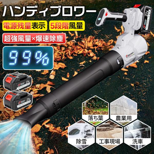 ブロワー ジェットドライブロワー ハンディブロワー 充電式 電動エアダスター コードレス 30000...