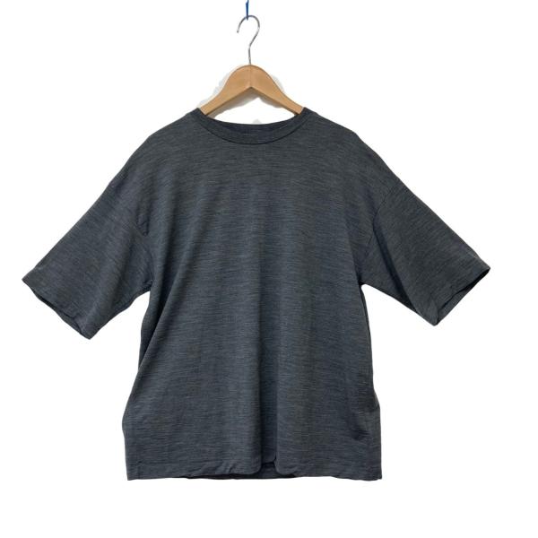 AURALEE/オーラリー/SUPER SOFT WOOL JERSEY TEE/Tシャツ/グレー/...