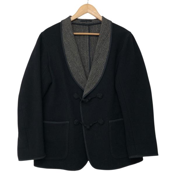 美品/COMOLI/コモリ/スモーキングジャケット/サイズ2/ブラック/メンズ/RS0065