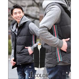 中綿ベスト ベスト 中綿 メンズ イタリアンデザイン中綿ベスト｜menz-style