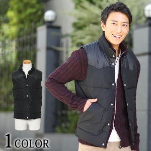 ベスト メンズ ダウンベスト 中綿 ウエスタン おしゃれ 20代 30代 40代 50代 メンズスタイル 大きいサイズ｜menz-style