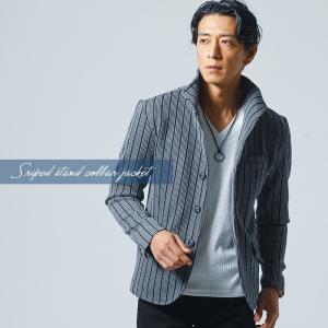 ジャケット メンズ 春 50代 イタリアンカラ...の詳細画像5