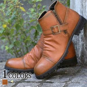 ブーツ メンズ チャカブーツ ショートブーツ サイドジップ 靴 おしゃれ 20代 30代 40代 50代 メンズスタイル 大きいサイズ
