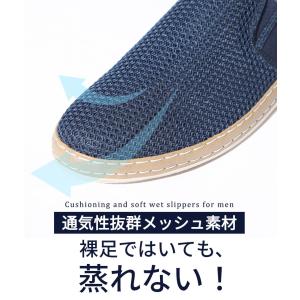疲れない靴 メンズ サマーシューズ メッシュシ...の詳細画像2