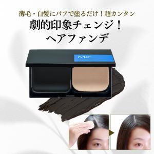 白髪カバー 薄毛カバー ヘアファンデーション ケース付 マルチブラウン ウォータープルーフ 髪艶アップ 美容オイル配合 男女兼用 毛髪診断士監修