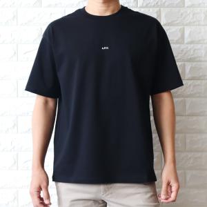 【並行輸入品】A.P.C. アーペーセー APC Tシャツ メンズ ブラック ホワイト BOXY MICRO LOGO COHBW H26386