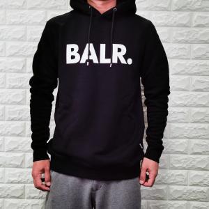 BALR ボーラー ロゴ フーディ パーカー プルオーバー メンズ ブラック B1261 1017｜meraviglie