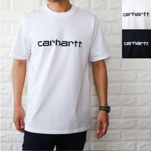 カーハート Tシャツ メンズ 半袖Tシャツ スクリプトロゴ クルーネック ブラック 黒 ホワイト 白 carhartt WIP I031047