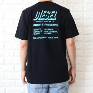 ディーゼル 半袖 Tシャツ メンズ  ブラック 黒 クルーネック DIESEL T-JUST-A33 A01850 0GRAM