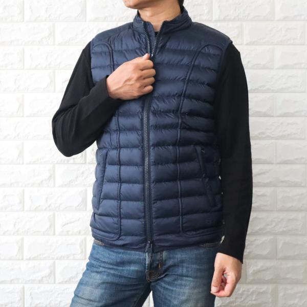 【並行輸入品】ディーゼル メンズ ダウンベスト インナーベスト ネイビー W-HAWKYL-SL 3...
