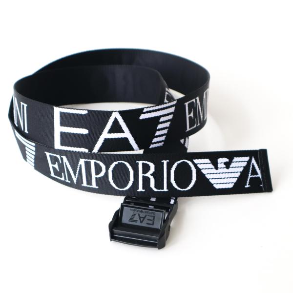 エンポリオ アルマーニ ベルト メンズ ブラック 黒 EA7 ウェビング製 ロゴ スポーツ 2450...