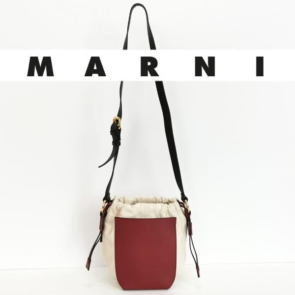 【新品 訳あり】MARNI マルニ GUSSETバッグ 巾着 ショルダーバッグ ミニ