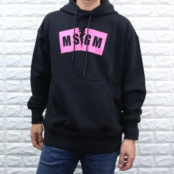 【並行輸入品】MSGM エムエスジーエム デザインロゴ フーディ パーカー 3140MM106217...