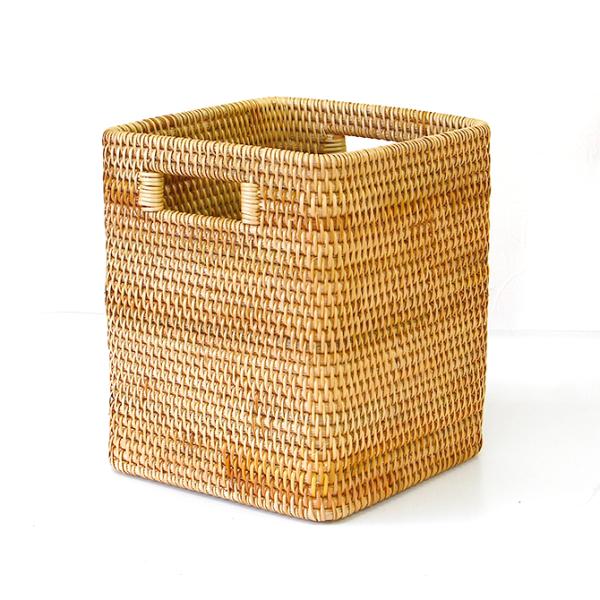 ベトナムラタン製 収納バスケット カラボ横置き用インナーケース