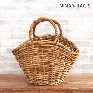 アラログ かごバッグ NINAS BAG S かごバッグ カゴバッグ フィリピン かご バスケット 籐製 bag 大人 レディース｜mercadomercado