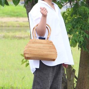 ベトナムラタン製 アジアン ふっくらフォルムか...の詳細画像1