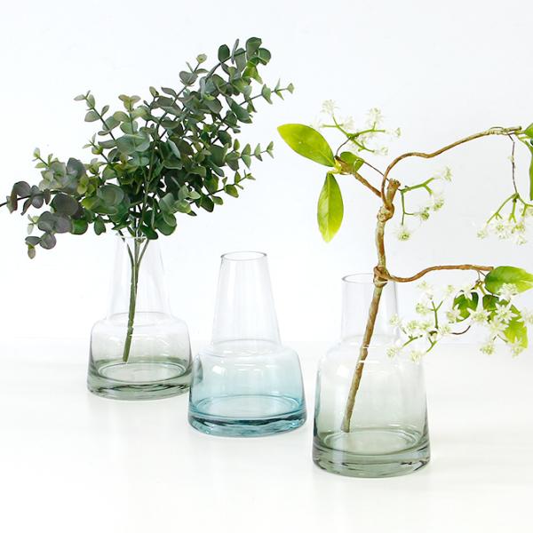 ガラス フラワーベース 選べる4種類 花瓶 ガラス 花器 おしゃれ シンプル かわいい ラスボトル
