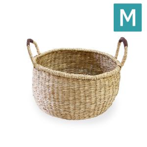 持ち手付き ウォーターヒヤシンス 収納バスケット S/ かご バスケット