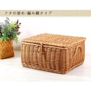 かご バスケット 収納 フタ付き 収納ボックス...の詳細画像1