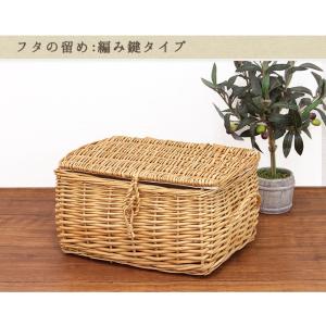 かご バスケット 収納 フタ付き 収納ボックス...の詳細画像1