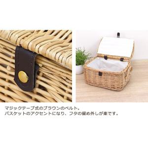 かご バスケット 収納 フタ付き 収納ボックス...の詳細画像4