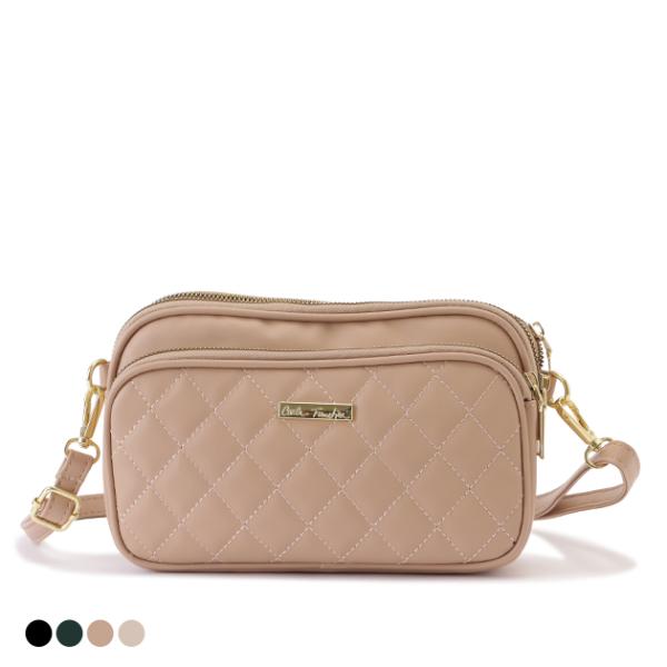 3ポケットキルティングショルダーバッグ レディース 女性 バッグ ショルダー クラッチ 2WAY フ...