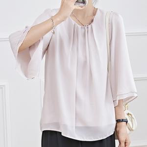 Lace Ladies（レースレディース） フレア ビッグカラー ブラウス