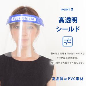 【10枚セット】フェイスシールド フェイスガー...の詳細画像2