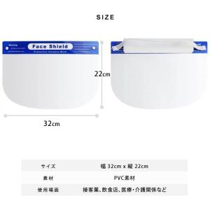 【10枚セット】フェイスシールド フェイスガー...の詳細画像5