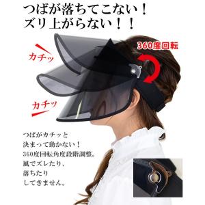 レインクリアバイザー 透明 サンバイザー ワイ...の詳細画像4