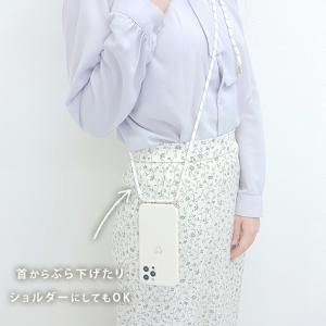ストラップ付 ハートワンポイント シリコン i...の詳細画像3