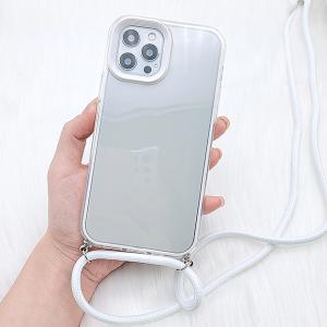 ストラップ付 TPU クリア iPhoneケー...の詳細画像2