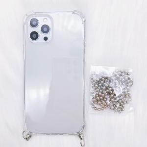チェーンストラップ付 TPU クリア iPho...の詳細画像2