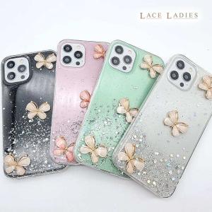iPhoneケース グリッター バタフライモチーフ iPhone12 ケース iphone スマホ カバー iPhone 12 Pro Max