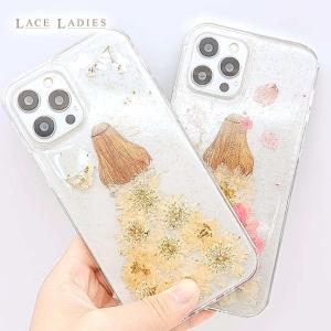 iPhoneケース 押し花 × ドレスデザイン iPhone12 ケース iphone スマホ カバー iPhone 12 Pro Max
