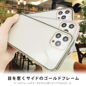 ゴールドフレーム クリアケース 金 額縁 メタ...の詳細画像1