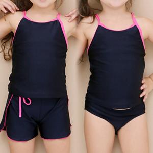 女児 ショートパンツ付き ワンピース スクール水...の商品画像