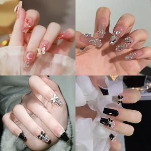 ネイルチップ 付け爪 24枚セット スカルプチャー 手の爪 ショート