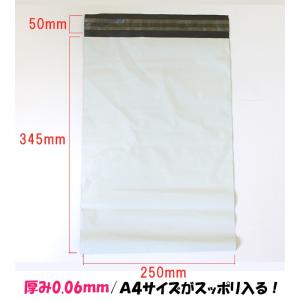 【100枚】宅配ビニール袋 W250×H345...の詳細画像2