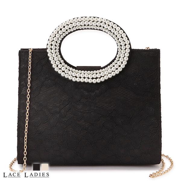 2way パーティーバッグ ハンドバッグ ショルダーバッグ レディース 花柄 フラワー レース パー...