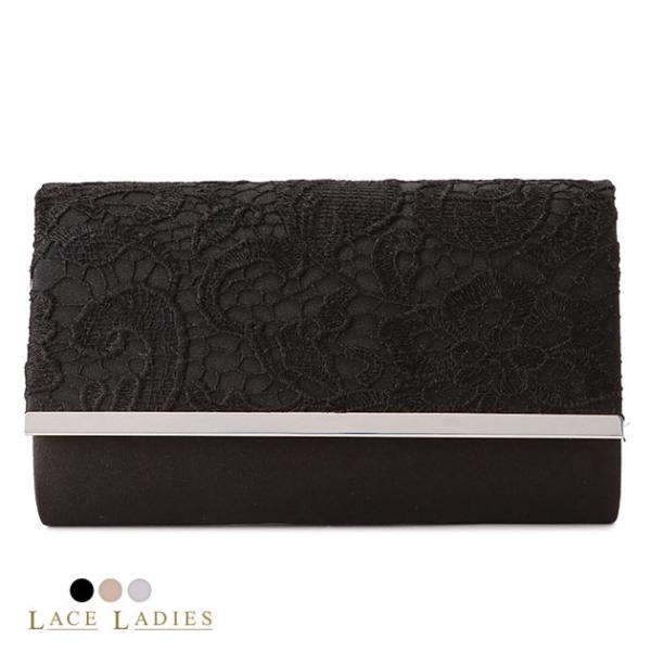 2way パーティーバッグ クラッチバッグ ショルダーバッグ レディース サテン レース 春 夏 秋...