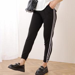 サイドライン 9分丈 イージー スポーツ パンツ...の商品画像