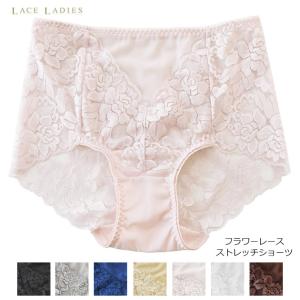 レースショーツ レディース 下着 単品 パンティー きれいめ セクシー ショーツ 響かない ベーシック デイリー ストレッチ パワーネット