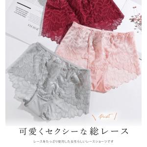 レースショーツ レディース 下着 単品 パンテ...の詳細画像1