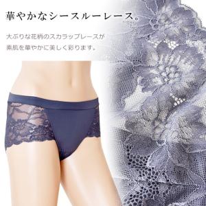 バックレース ボーイレングスショーツ レディー...の詳細画像2